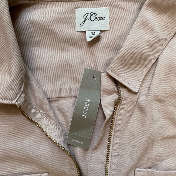 J. Crew Tan Mini Shirt Dress - Picture 4 of 4